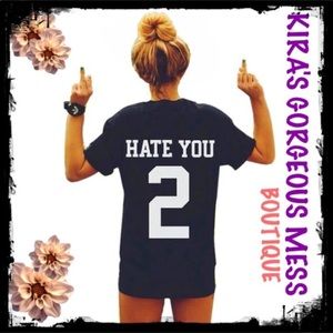 ☠️🍭☠️BNWT☠️🍭☠️ “HATE U 2” TEE ☠️🍭☠️ MEDIUM ONLY